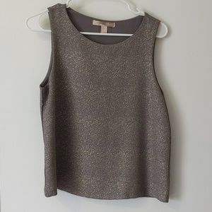 Slightly cropped sparkle shirt